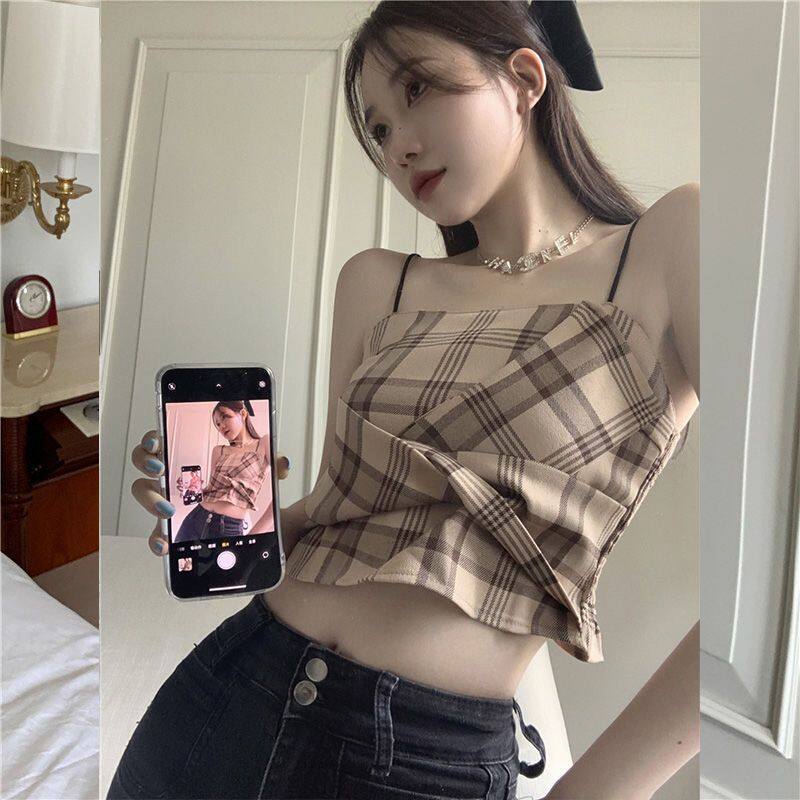 Suspender Tank Top Women Summer Top