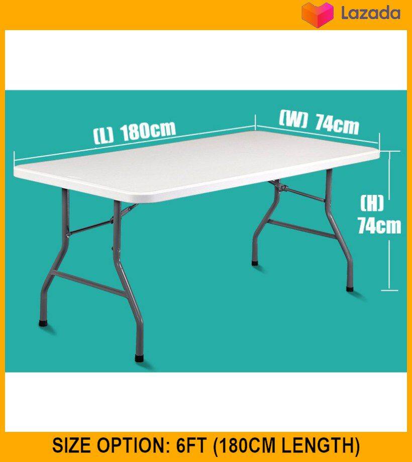 4ft Foldable Table Multipurpose Heavy Duty Exhibition Dining Outdoor