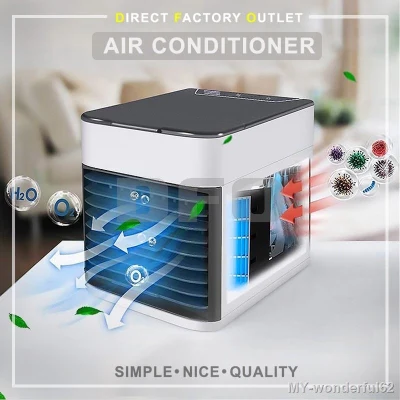 DFO Air Cooler Purifier Air Conditioner USB Portable Aircond Mini Aircooler Fan Arctic Air Table Fan Mini