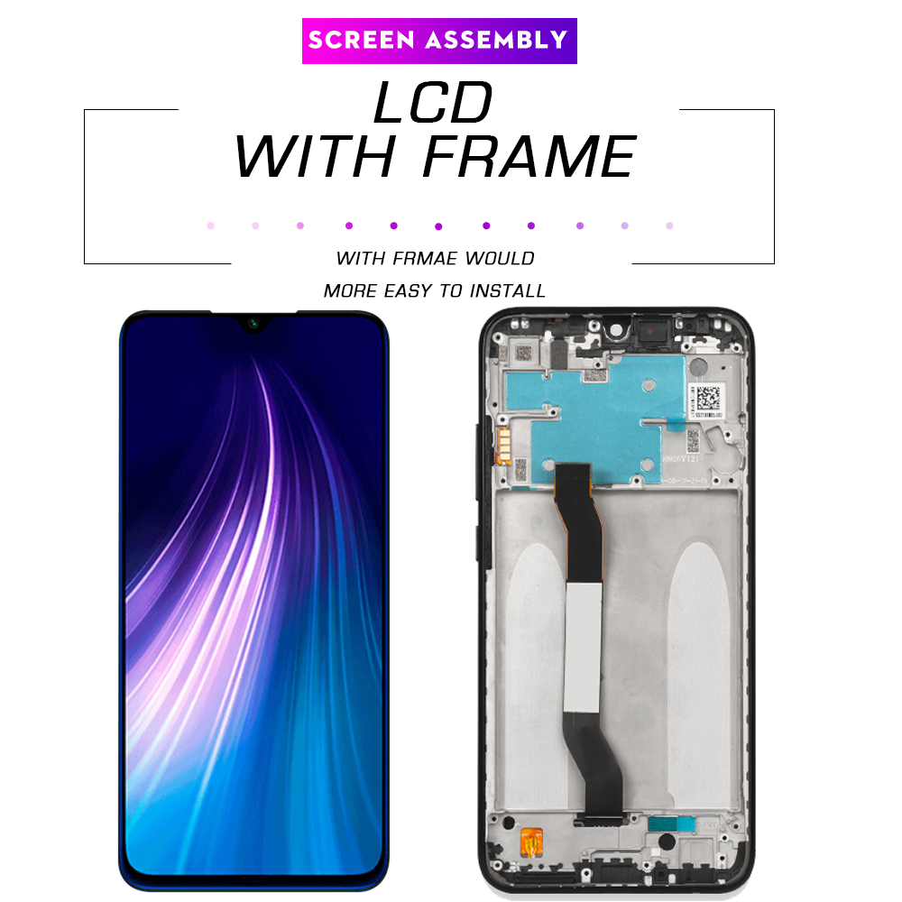 Màn hình LCD gốc cho Xiaomi Redmi Note 8 hiển thị m1908c3jh Bộ số hóa màn hình lắp ráp cho Redmi Note 8 Màn hình LCD m1908c3jg m1908c3ji Màn hình LCD