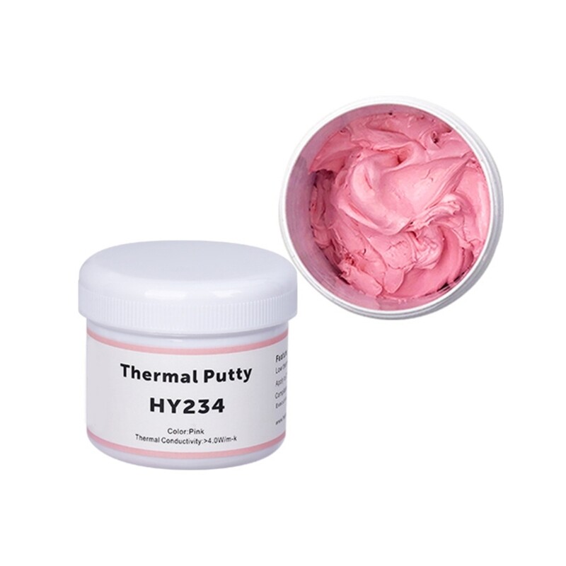 HY234 4.0W Pink Thermal Grease Paste Shape Formable Heatsink Thermal Compound for Computer Chip Chipset CPU GPU Cooler