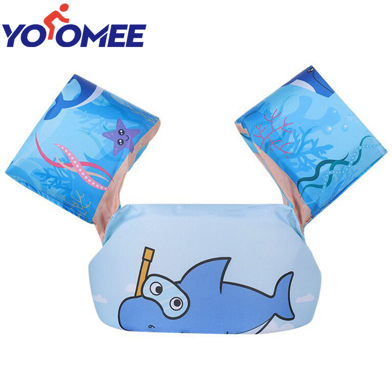 Yoomee Baby Float Cartoon Arm Sleeve Life Jacket Swimsuit Foam Safety Swimming Training Floating Pool Float Swimming Ring