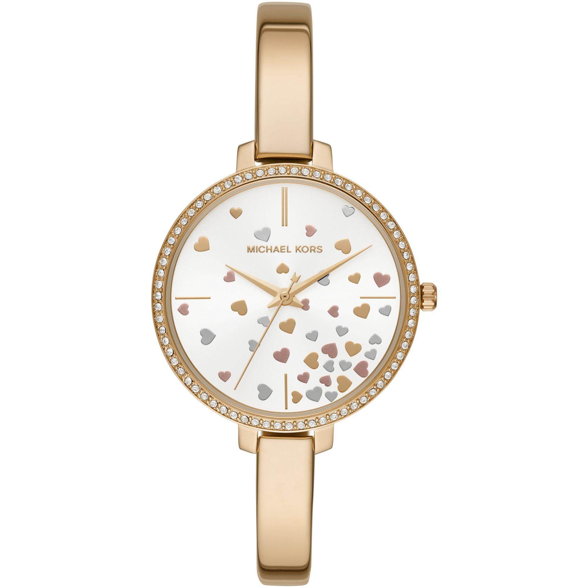 michael kors three tone watch