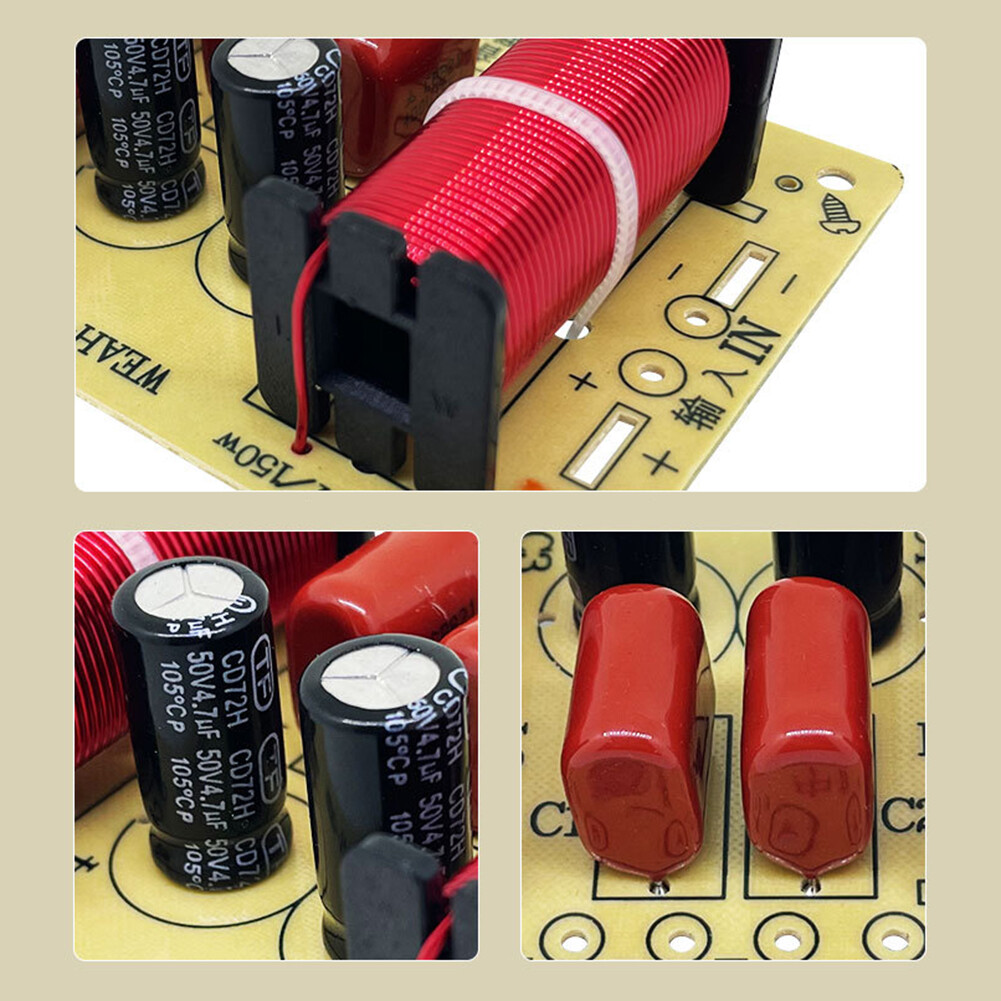 3 Way Speaker Crossover Circuit Treble Midrange Bass Frequency Divider Kit