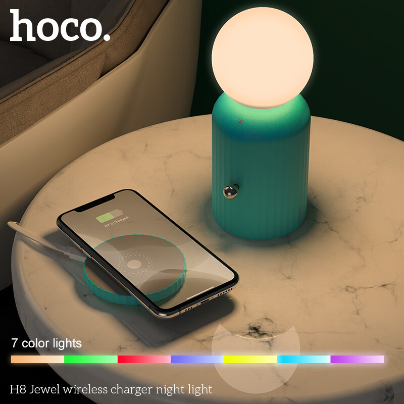 night lamp with wireless charger