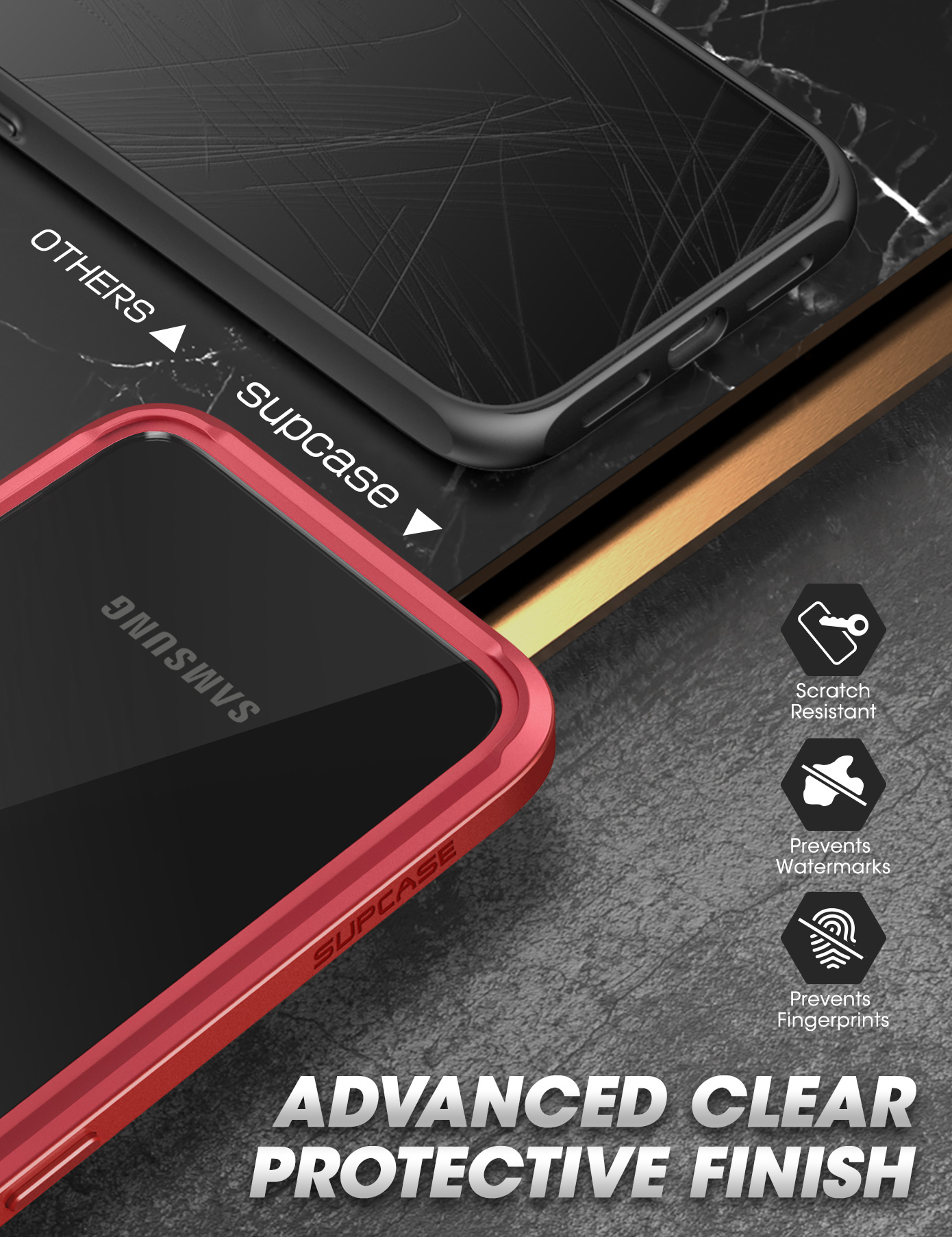 SUPCASE Ốp Cho Samsung Galaxy S22 Plus Ốp Lưng Trong Suốt Khung Mỏng UB Edge Pro Phát Hành 2022 Với Bảo Vệ Màn Hình Tích Hợp