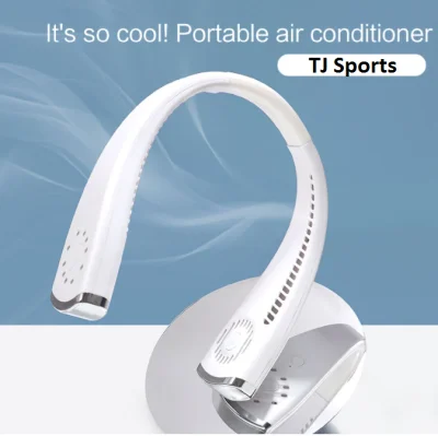 Portable Neck Fan Hands Free Bladeless Hanging Sport Cooling Fan Wearable Personal Leafless Desk TJ SPORTS