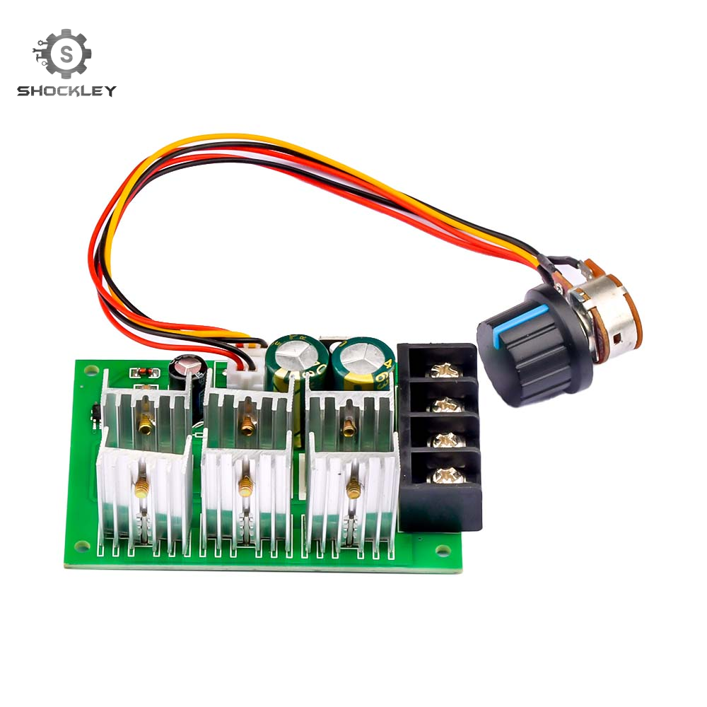 Shockley Bộ Điều Khiển Tốc Độ Bơm Động Cơ PWM DC9-55V DC Bộ Điều Khiển Tốc Độ Công Suất Cao 40A 2000W 9V 12V 24V 36V 48V