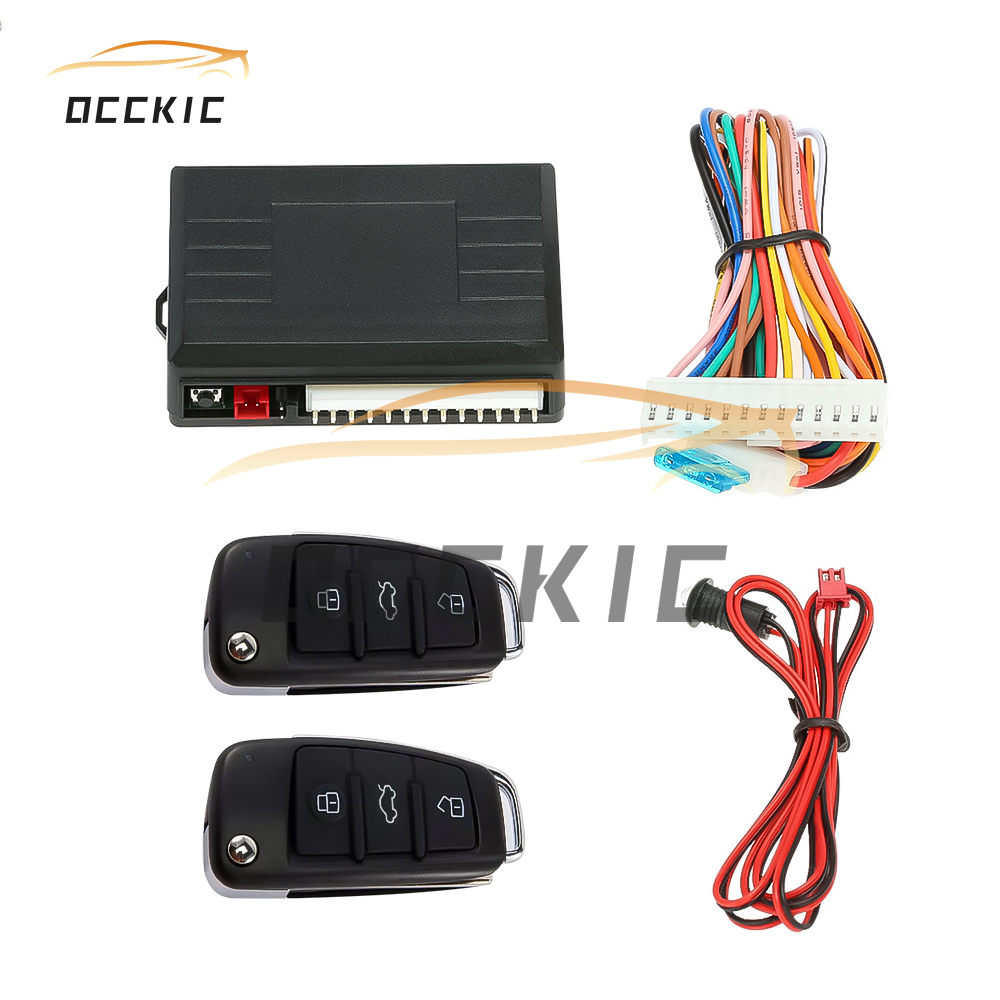 Centralized lock keyless entry system central lock alarm accessories car door windows remote control key trunk diy universal