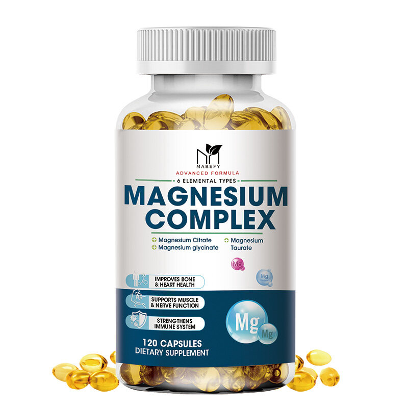 Magnesium Complex Capsules 300mg of Magnesium Citrate, Malate, Taurate