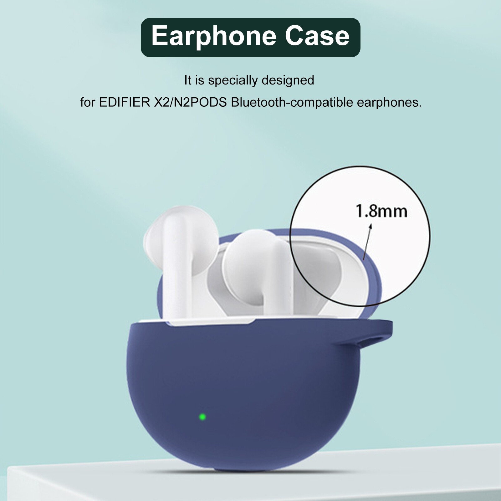 MENG®Ốp Tai Nghe Vỏ Bảo Vệ Tai Nghe Tương Thích Bluetooth Bằng Silicon Mềm Chống Sốc Cho EDIFIER X2/N2PODS