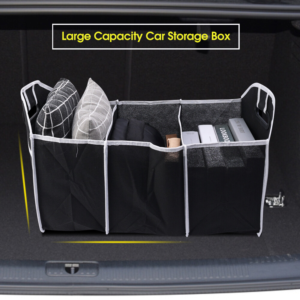 Folding Car Trunk Organizer Storage Bag Non-Woven Fabrics Stowing Tidying Bag Organizer Storage Box Container Car Decoration