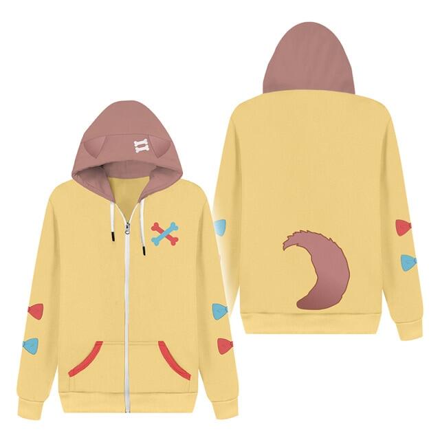 Hololive English Vtuber Gawr Gura Cosplay Hoodie 3D Printed Sweatshirt Men Women Casual Ookami Mio Pullover Zip Up Jacket Coat