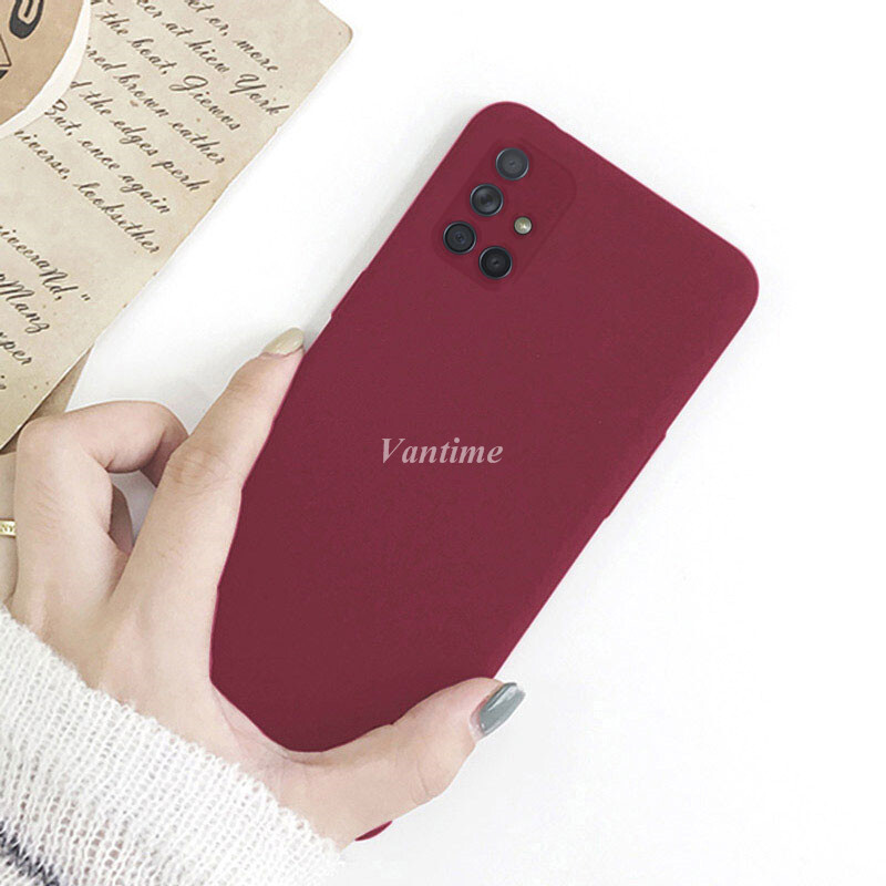 Vantime Cho Samsung Galaxy A71 5G Ốp Lưng Đá Sa Thạch Mềm Vỏ Siêu Mỏng Mờ Bảo Vệ Lưng Điện Thoại Ốp Lưng Mỏng