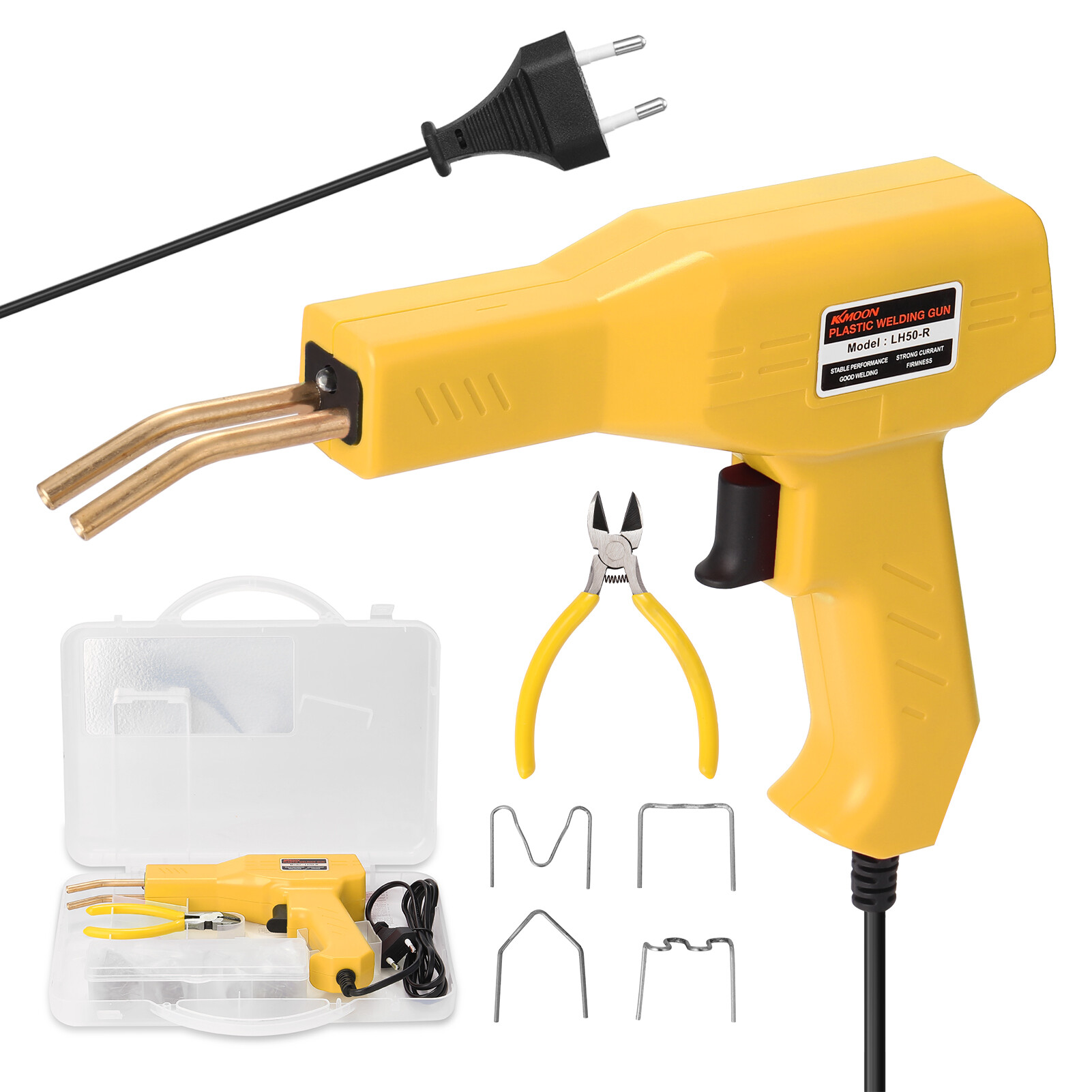 KKMOON Tiện Dụng Nhựa Thợ Hàn Nhà Để Xe Công Cụ Máy Dập Ghim Nóng Máy Sửa Chữa PVC Dập Ghim, Xe Chống Va Chạm Sửa Chữa Stapler, Dụng Cụ Hàn
