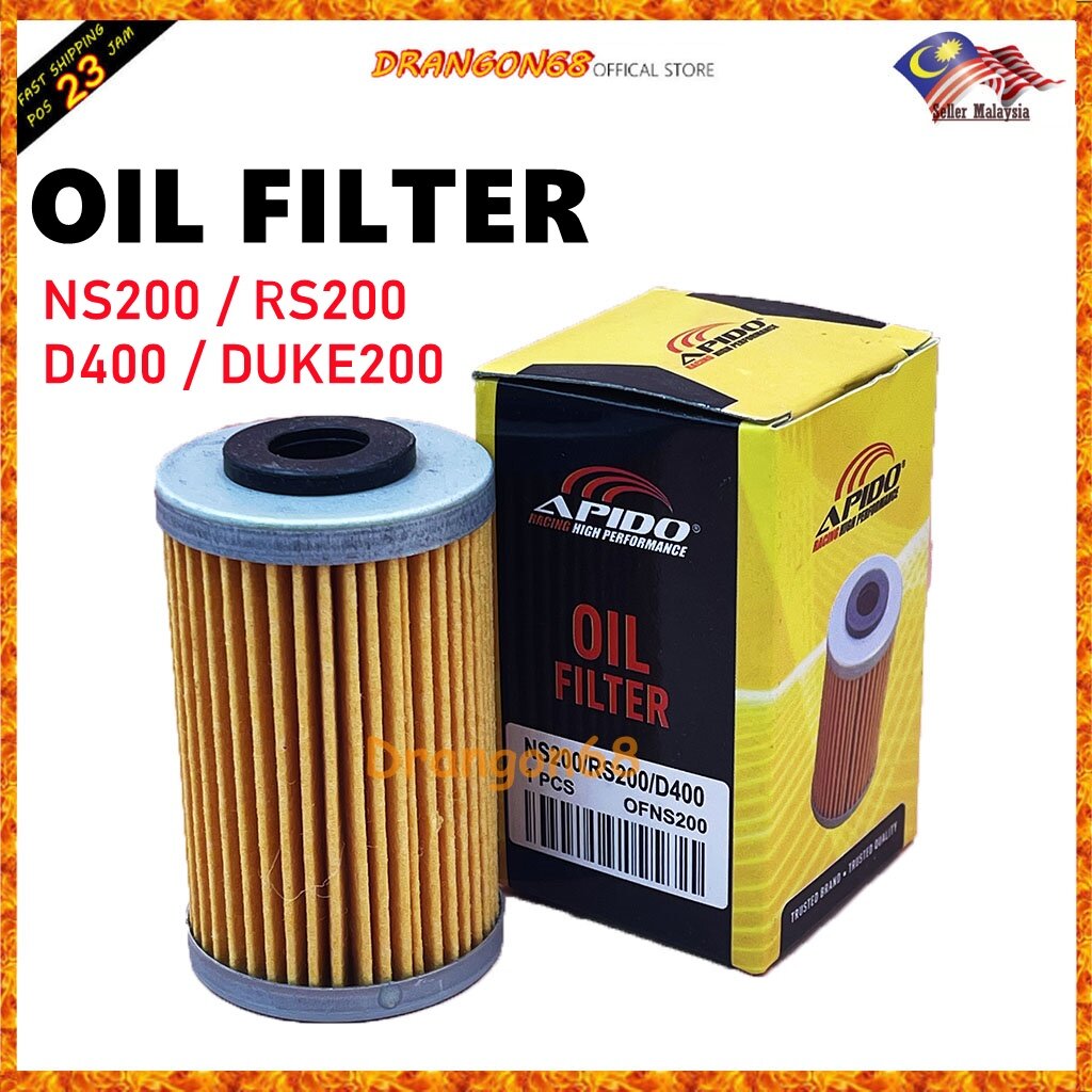 OIL FILTERSpecial Item FOR Ns200Rs200D400Duke200 apidooriginal Oil ...