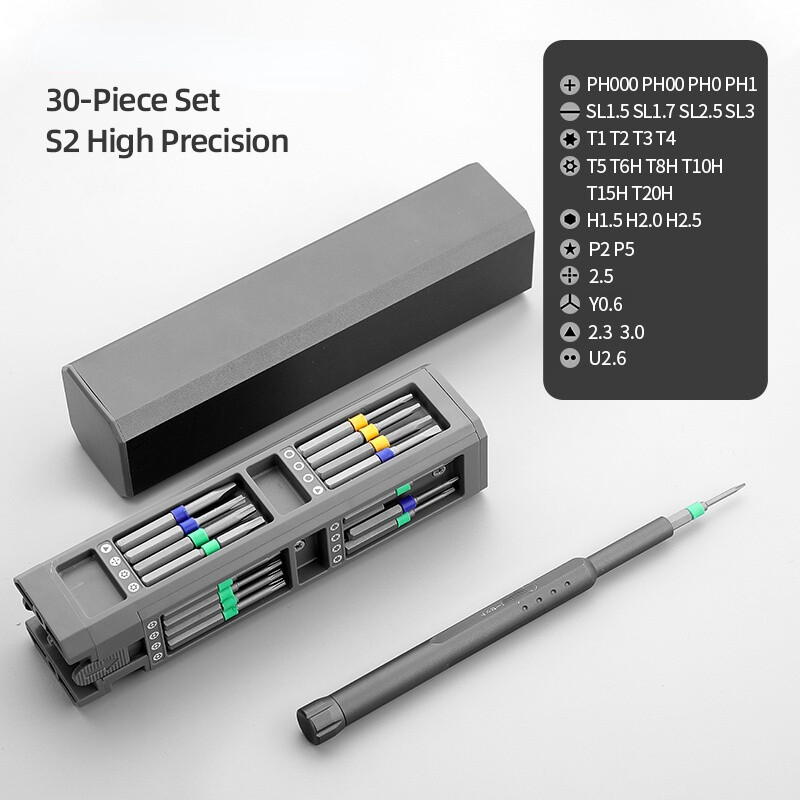 Screwdriver Kit 30 40 44 Precision Magnetic Bits Foldable Chair Screw Driver Set Mini Tool Case for Smart Home PC Phone Repair