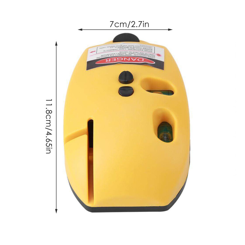 Mini Vertical Level Laser Level Laser Linear Level 90 Degree Mouse-Shaped Plastic Self-Leveling Measuring Tool