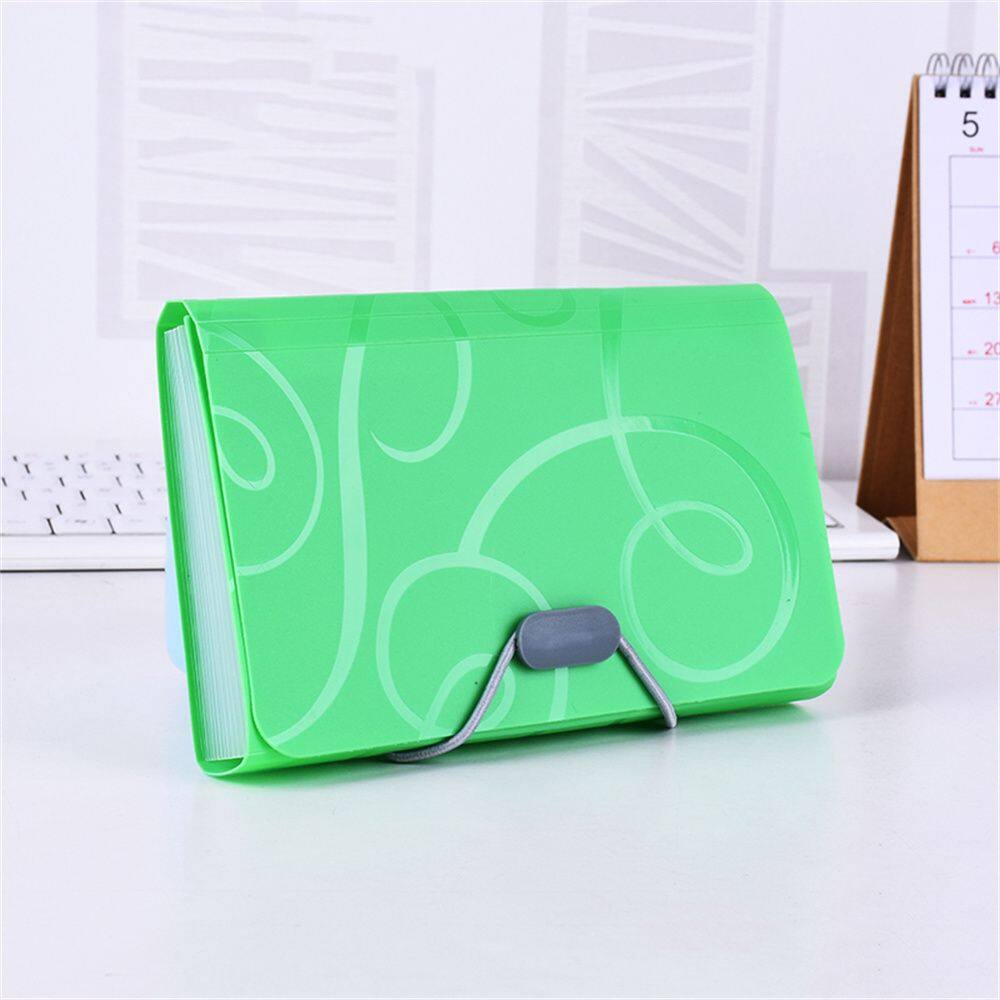 MMLUCK Office Stationery Bill Folder File Bag File Organizer Family Folder File Folder Document Bag Organ Bag A6 Expanding Wallet