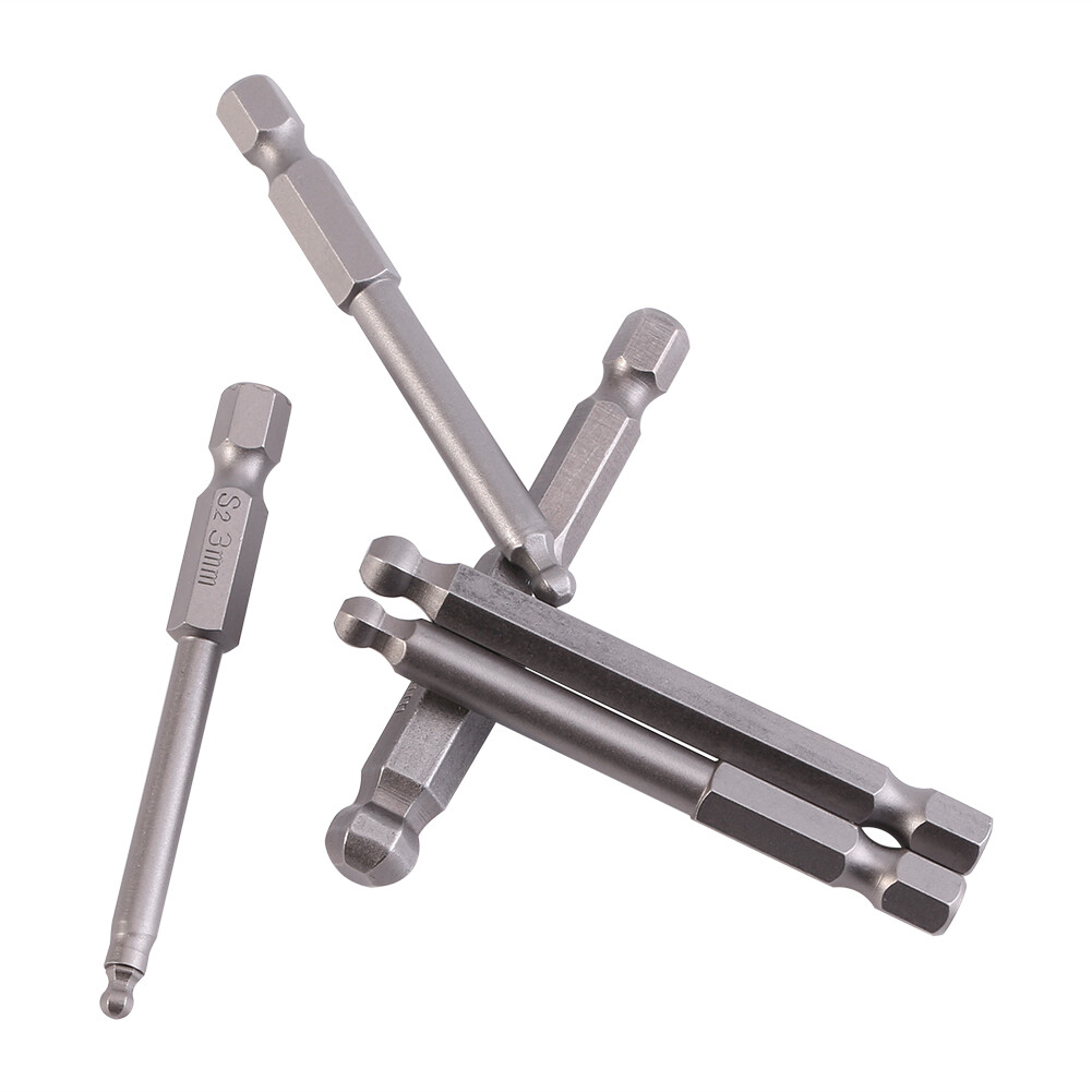 7Pcs Screwdriver Bits 1/4 Hex Shank Screwdriver Bits 7Pcs 2 / 2.5 / 3 / 4 / 5 / 6 / 8mm Magnetic Screwdriver Bits 65mm 1/4 Hex Shank