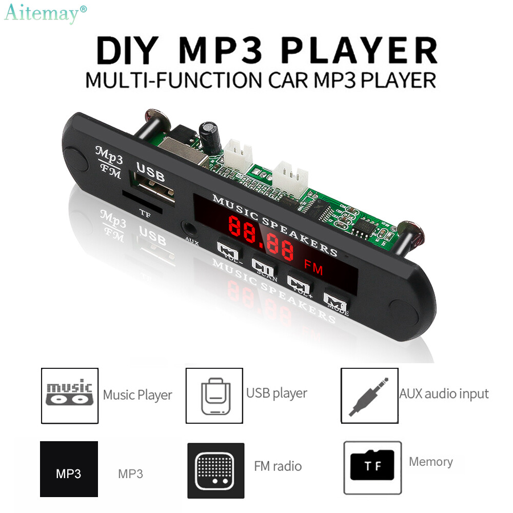 Aitemay Không Dây Board Giải Mã 5V 12V Âm Thanh Mô