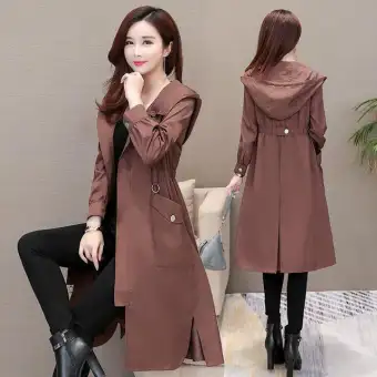 maxi trench coat women's