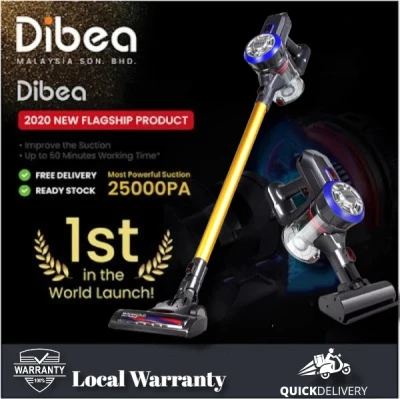 [Dibea Malaysia] DIBEA Style D18 Cordless Vacuum Cleaner Handheld Stick LED Light Local set Local Warranty