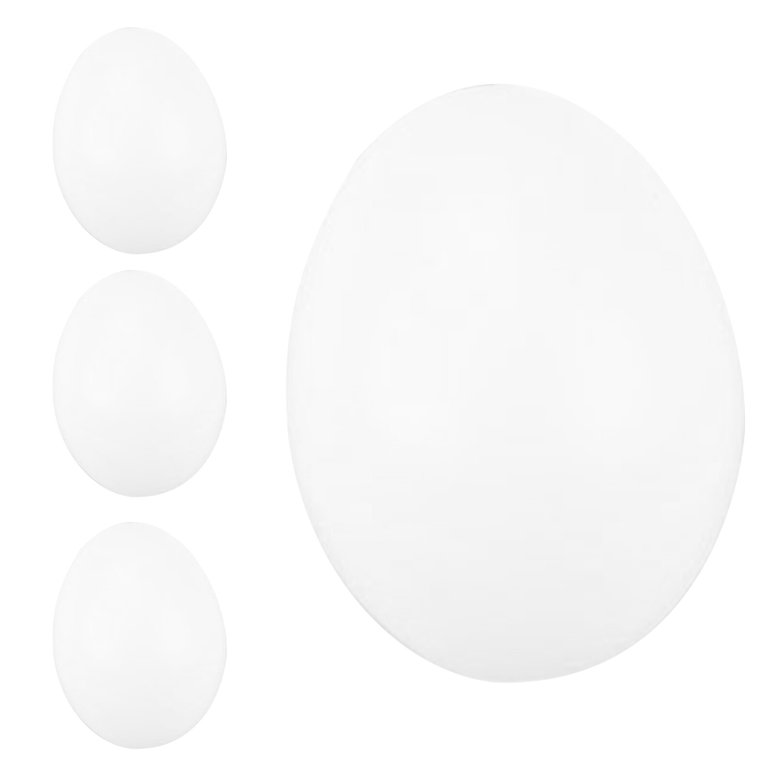 Sanwood® 4Pcs Fall Resistant Artificial Egg Smooth Surface Plastic Realistic DIY Easter Compact Chicken Egg for Kids 4Pcs Novel Small