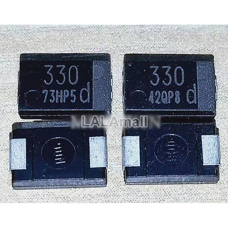 10pcs SMD Tantalum Polymer Capacitors 220uF 330uF 470uF 6.3V 220 330 470 POSCAP Polymer Capacitance D Type D7343 Can replace OE907 OE128
