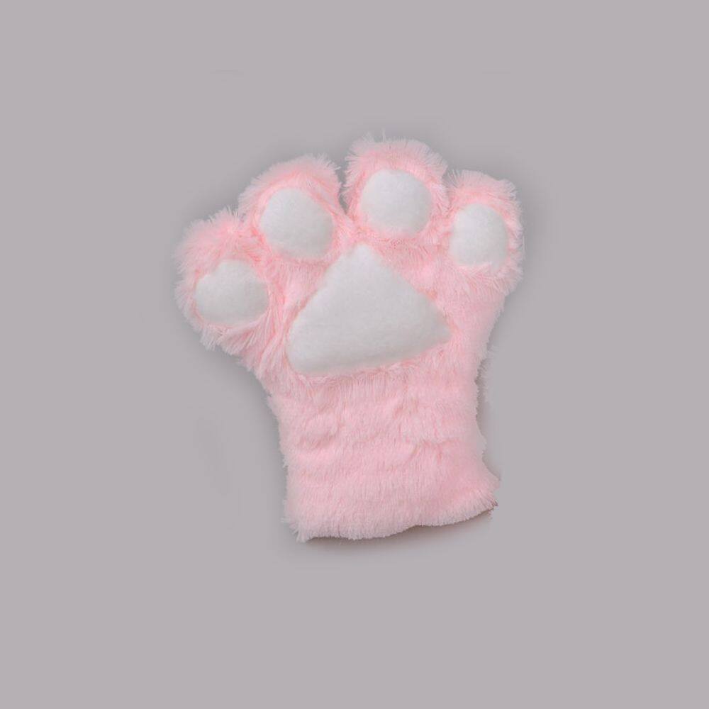 YUKRN 1pcs Fluffy Bear Claw For Women Plush Anime Cosplay Gloves Cat Claw Gloves Paw Mittens