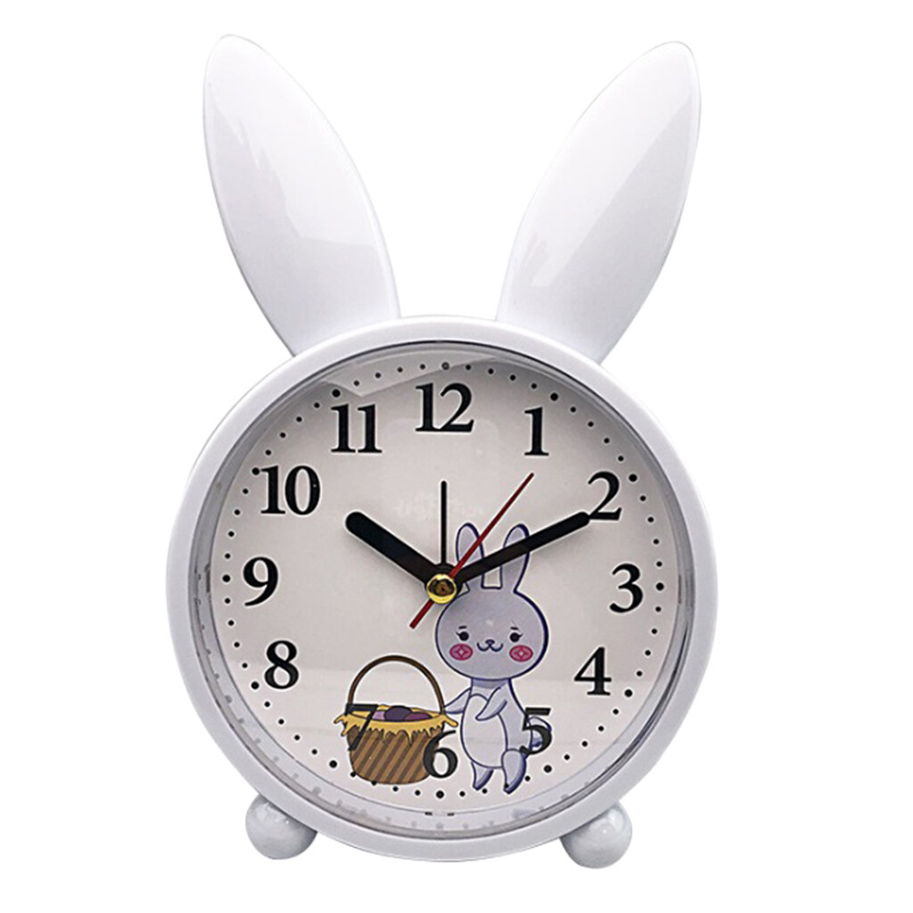 WDWonder Nordic Style Cute Rabbit Deer Shaped Alarm Clock for Bedroom