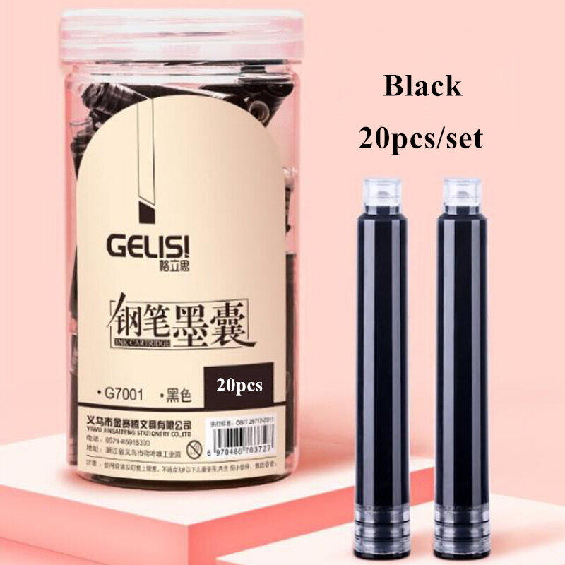 High Quality Fountain Pen Set 0.38mm Replacable Ink Case Writing School Office Supplies Stationery