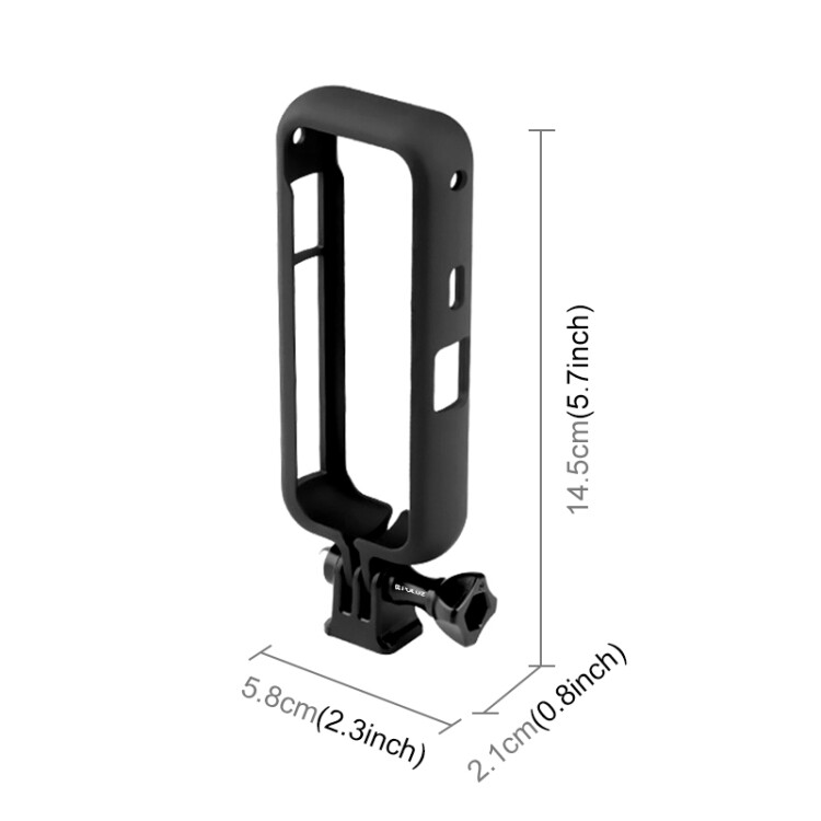 PULUZ PC Protective Frame for Insta360. ONE X2, with Adapter Mount & Screw(Black)