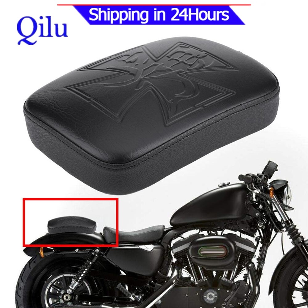 Motorcycle Suction Cup Rear Pillion Passenger Pad Seat for Har ley Davidson Bobber Chopper (#3)