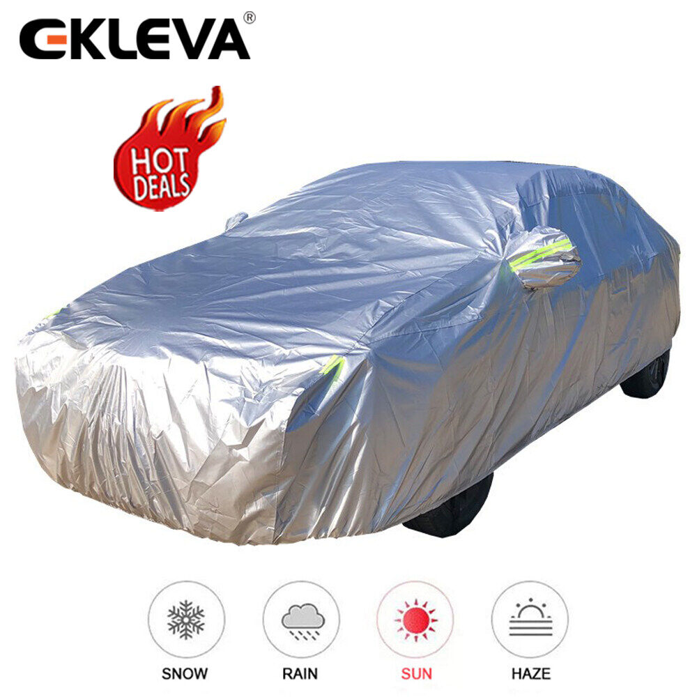 EKLEVA Exterior Car Cover Outdoor Protection Full Car Covers Snow Cover