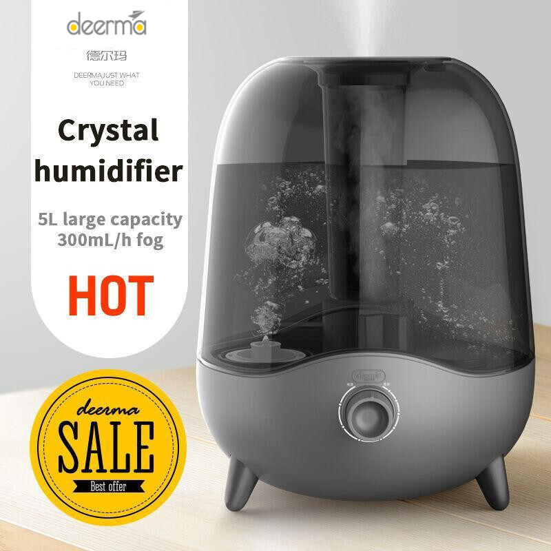 Original Deerma DEM - F323 Cool Mist 5L Large Capacity Air Humidifier Singapore