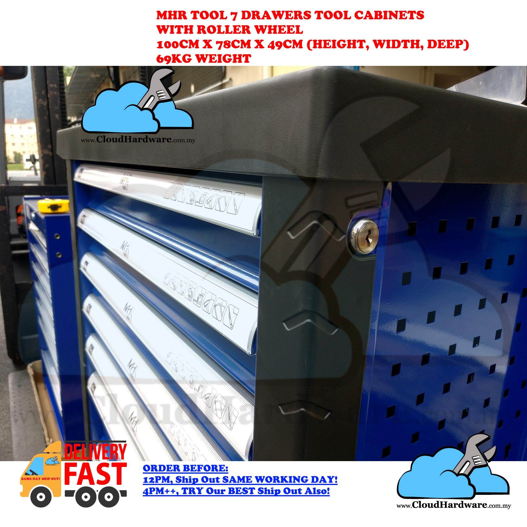 Stock Ready Mhr Tool Industrial Grade 7 Drawers Tools Cabinet