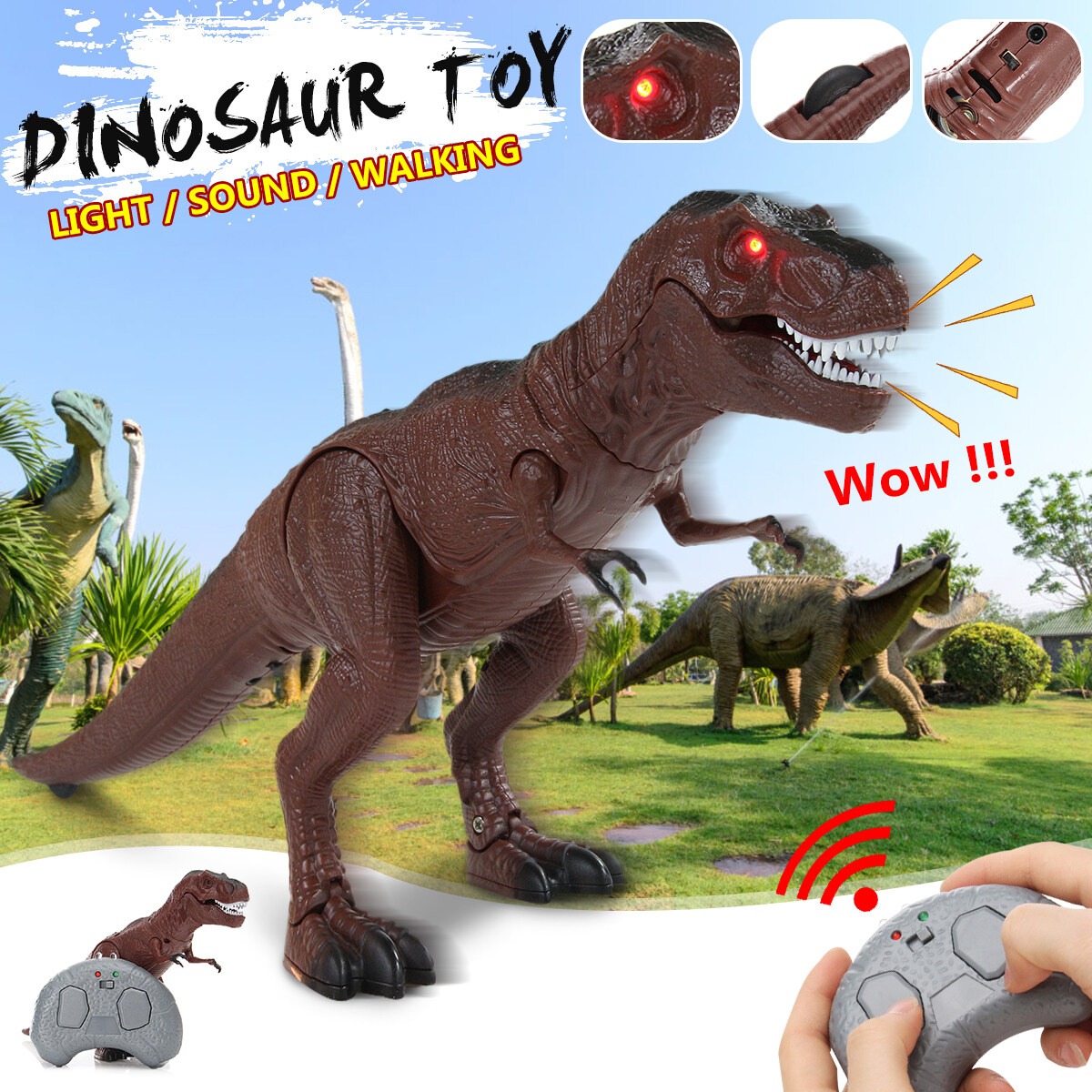 t rex dinosaur remote control