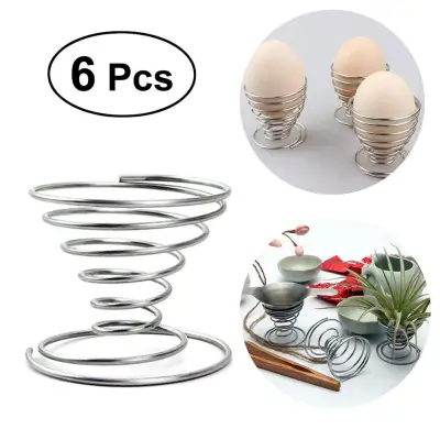 6pcs Stainless Steel Air Plant Stand Container Tillandsia Holder Tabletop Plant Display Rack Vase Pot