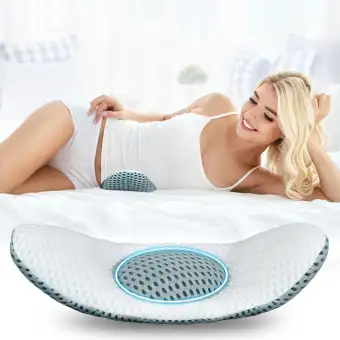 G B Leaf Shape Back Pillow With Buckwheat Sleep Pillow Bed