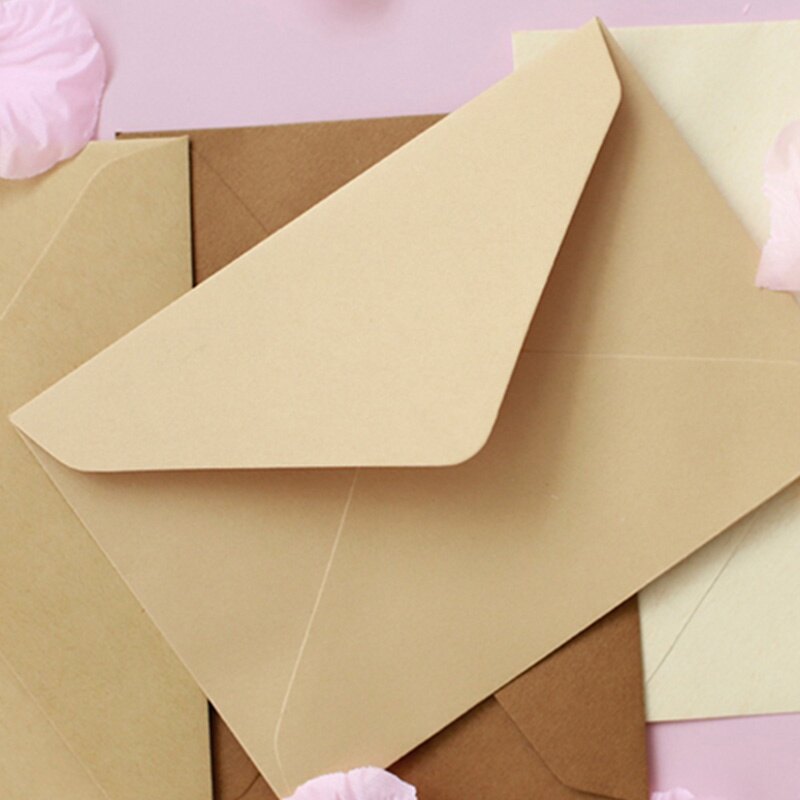 Creative Retro Solid Color Envelope Simple DIY Envelope