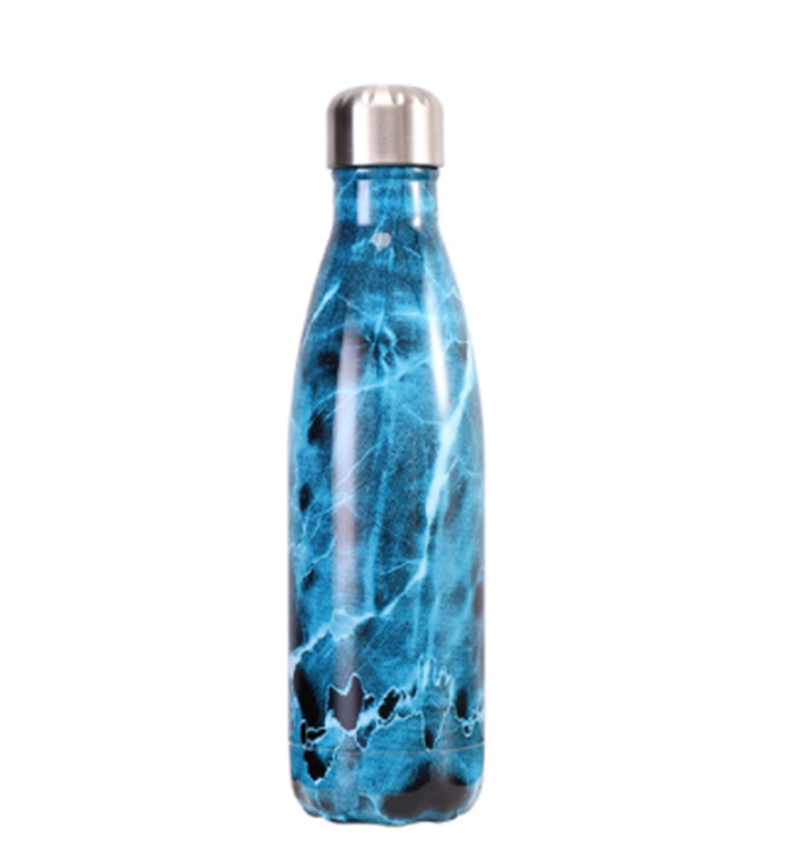 Happybuyner 500ml Portable Travel Stainless Steel Thermo Water Bottle Thermal Cold Cup Outdoor Exercise Bike Sports Water Bottles