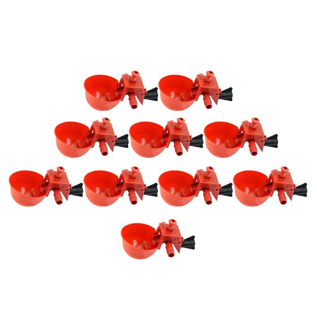 Aayang 10 Pack Poultry Water Drinking Cups- Plastic Chicken Hen Automatic Drinker