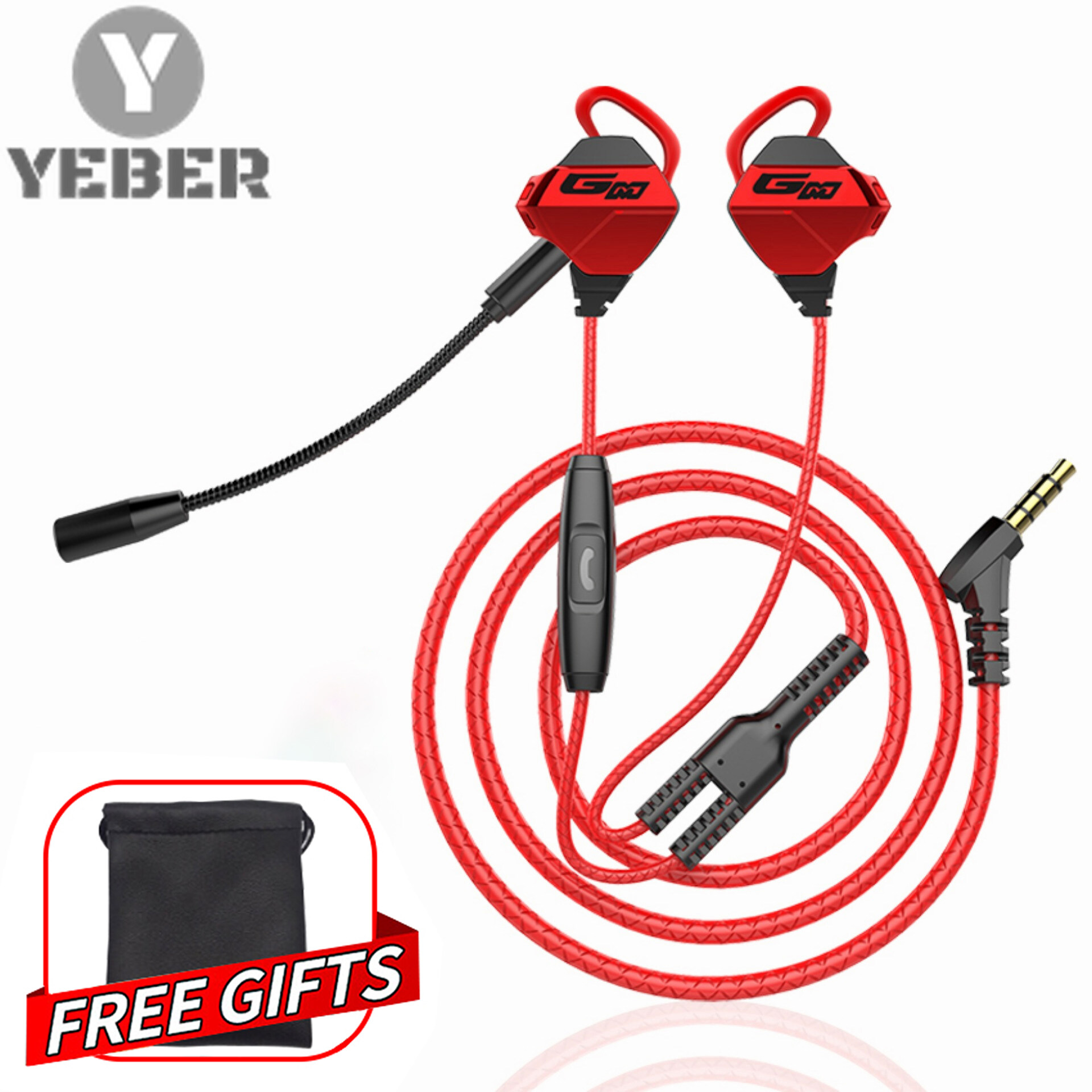 wired earphone with noise cancelling microphone