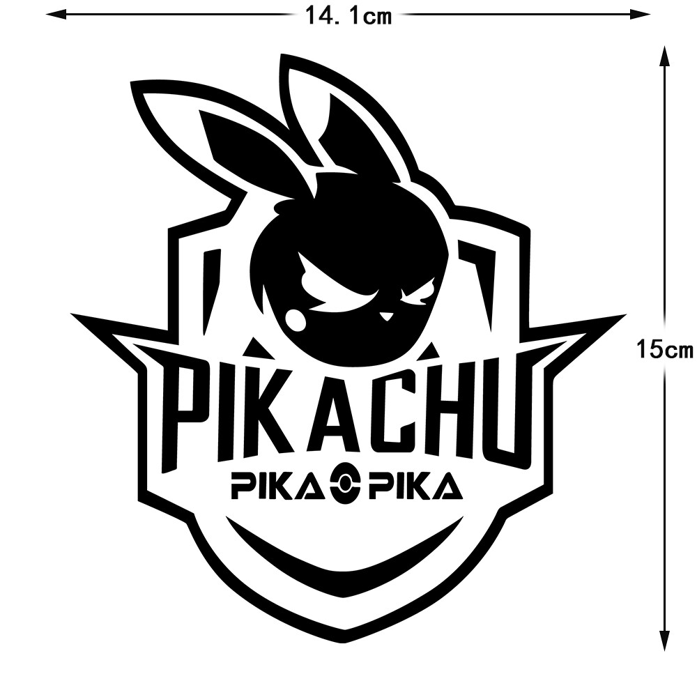 Picachu Sticker Angry explosive Edition xe máy máy tính hình dán hành lý chống thấm nước Miếng Dán Phản chiếu