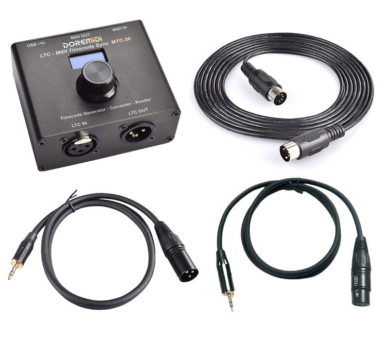 Ltc To Mtc LTC- (MTC-20) – Sync MIDI & SMPTE LTC Timecode For Studio ...