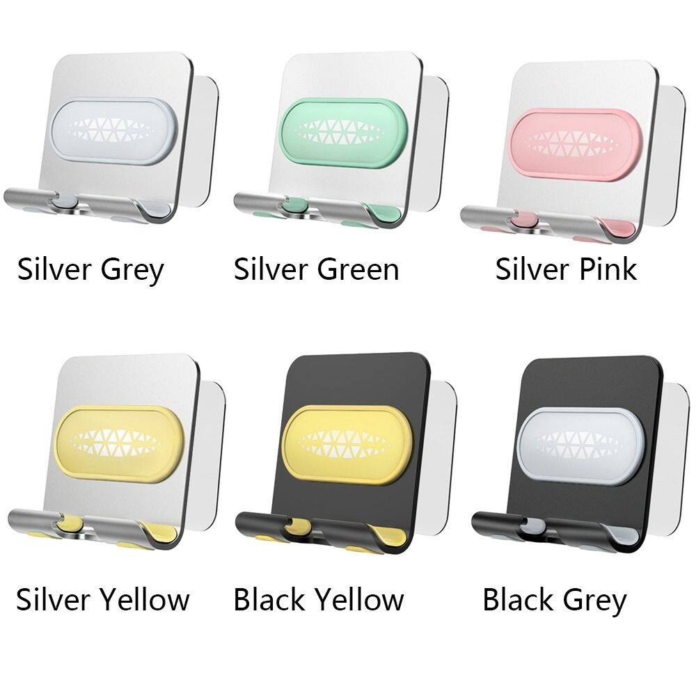 FANTAISY Creative Metal Wall Mounted Suction Cup Adjustable for Bathroom Bedroom Kitchen Mobile Phone Holder Cellphone Stand Smartphone Stand Cell Phone Holder