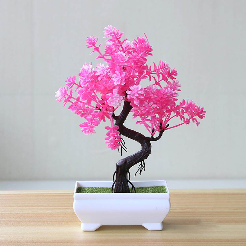 ⚘Chậu Cây Bonsai Nhân Tạo Rco, Mô Phỏng Cây Cảnh, Trang Trí Bàn, Giữa Bàn