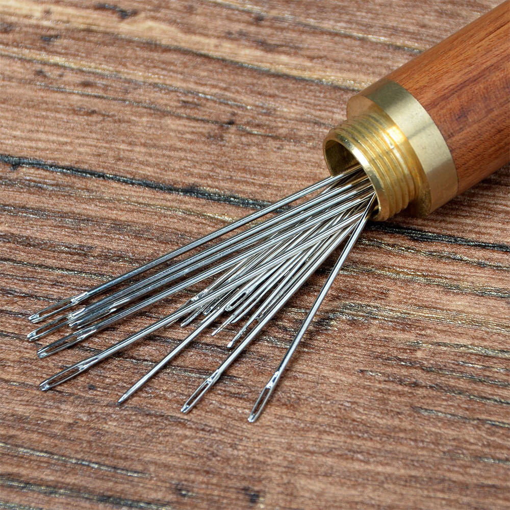 12Pcs Self Threading Needles Blind Needles Assorted Hand Stitching Needles for DIY Embroidery Sewing