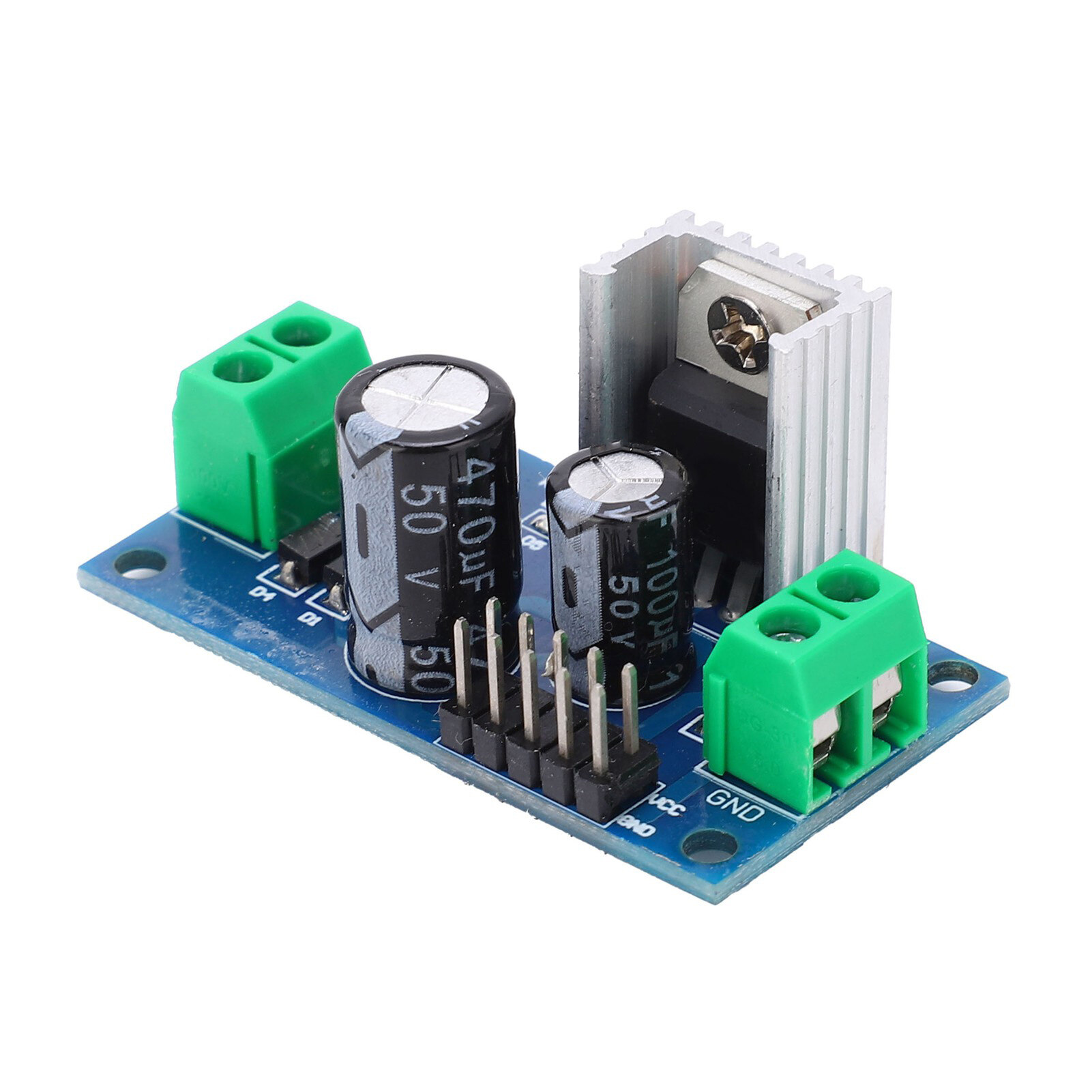 Stabilized Power Supply Module 3‑Ends PCB for Voltage Stabilization 12V 1.2A L7812 LM7812